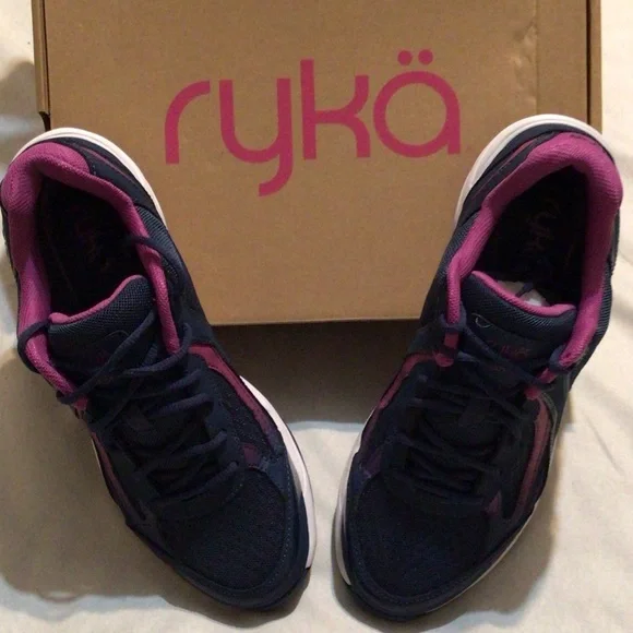 Ryka Women's Dark Blue and Magenta Athletic Shoes - Picture 5 of 5